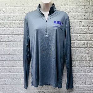 LSU Engineering Residential College M Long Sleeve 1/4-Zip Activewear Shirt • EX‼